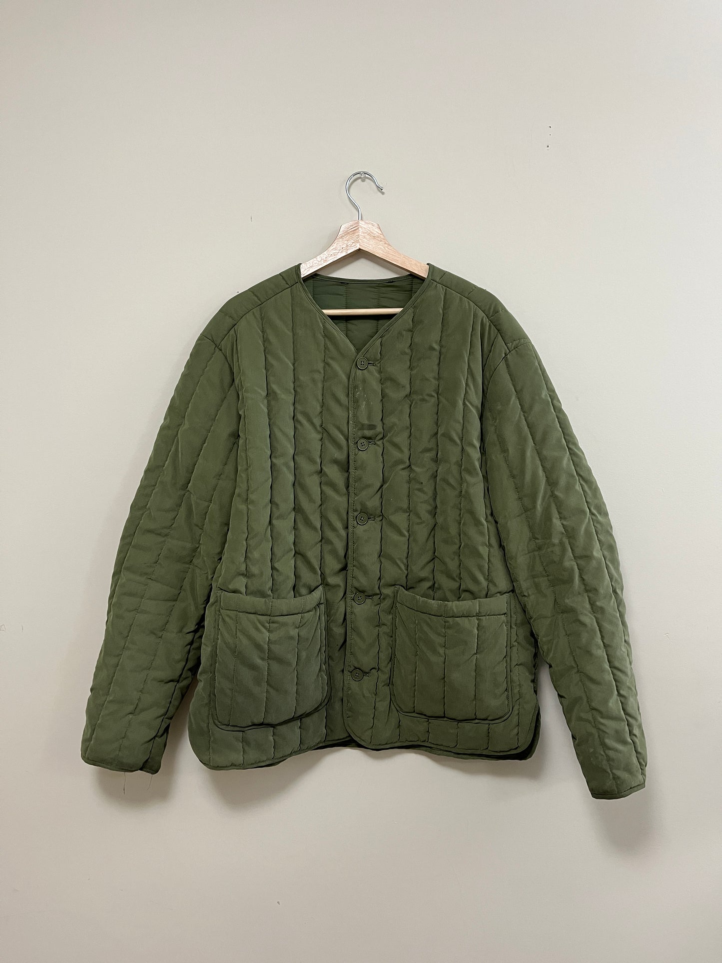 Green Liner Quilted Jacket
