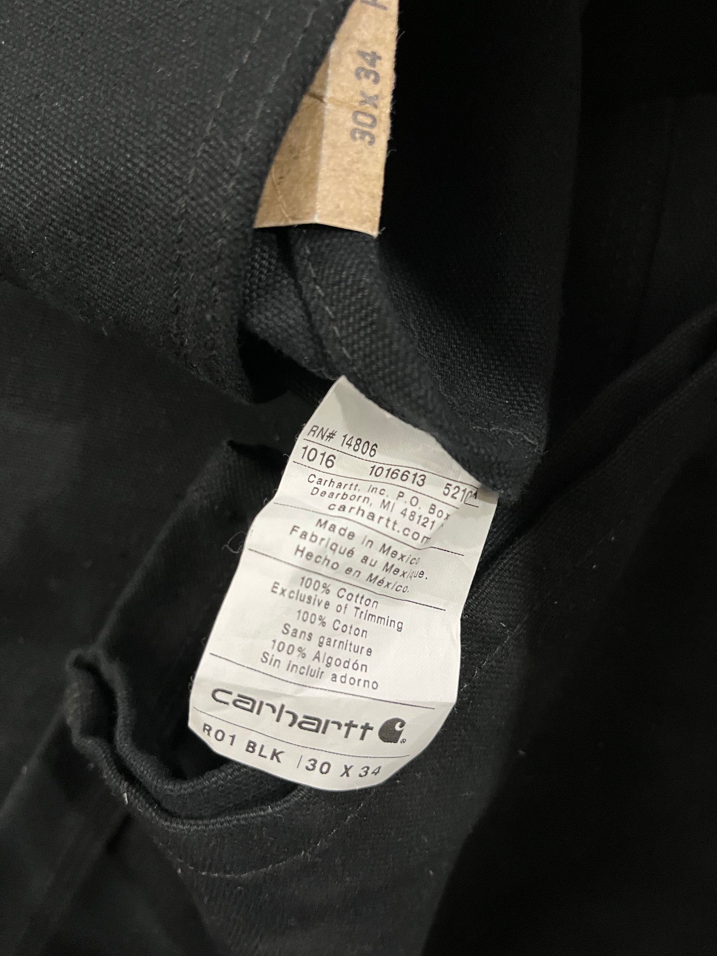 Vintage Carhartt Double Knee Overalls Black