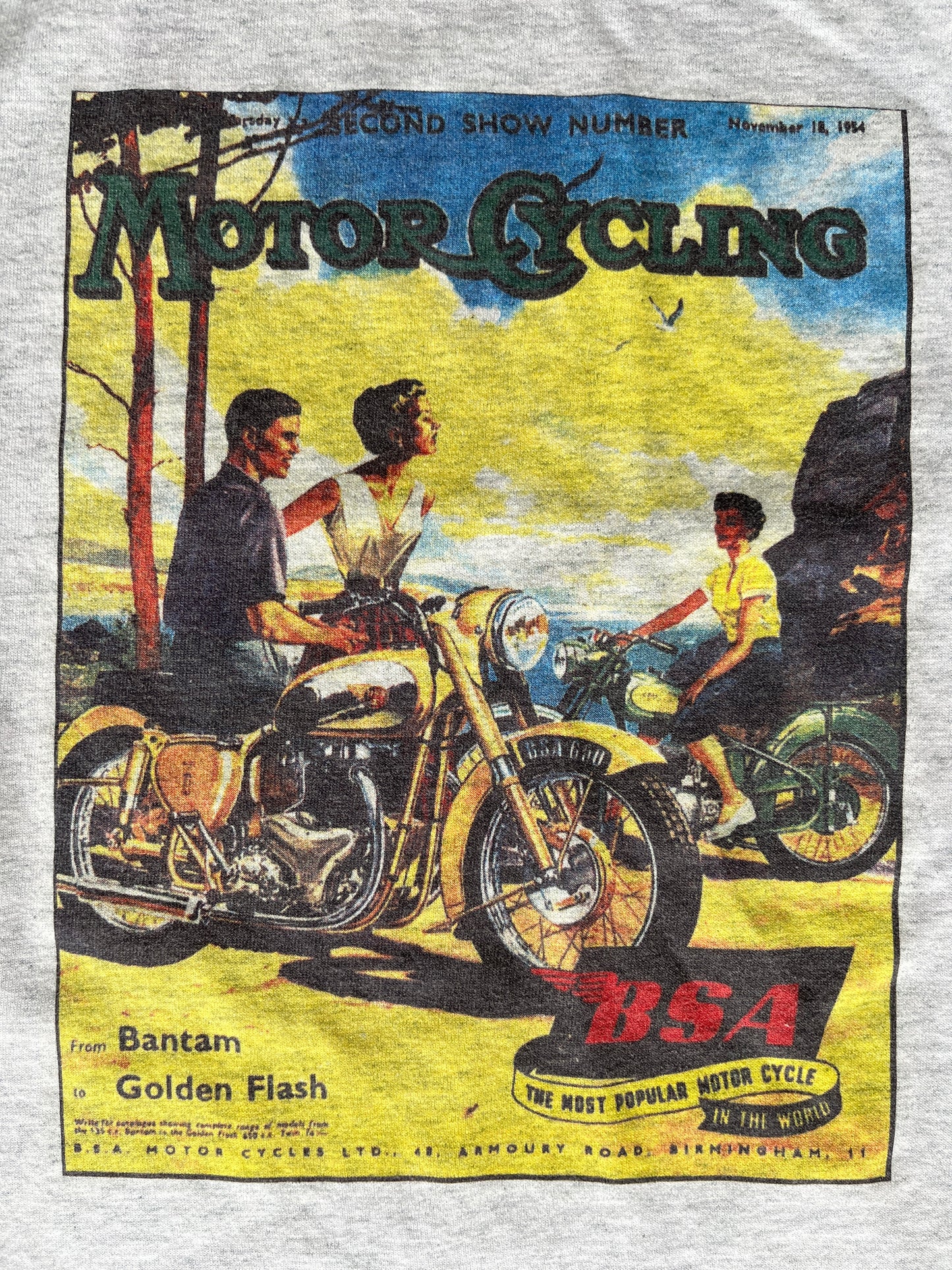 Vintage 1950's Motor Cycling Tee
