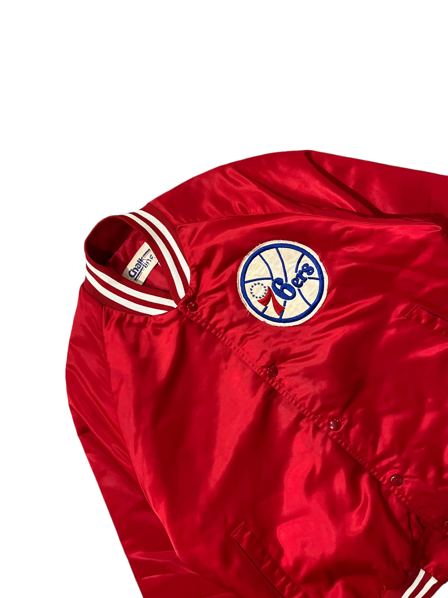 Vintage Chalk Line Philadelphia 76ers Satin Jacket