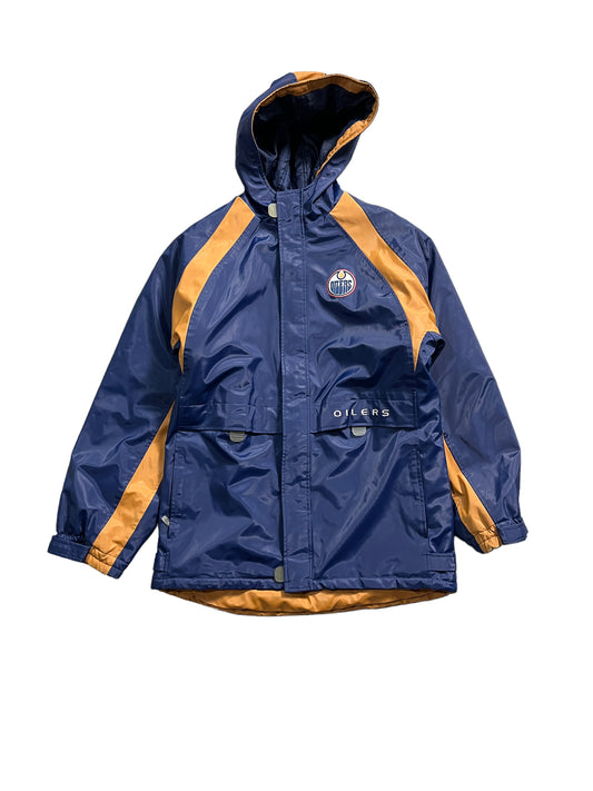 Vintage Y2K Edmonton Oilers Full Zip Hooded Jacket