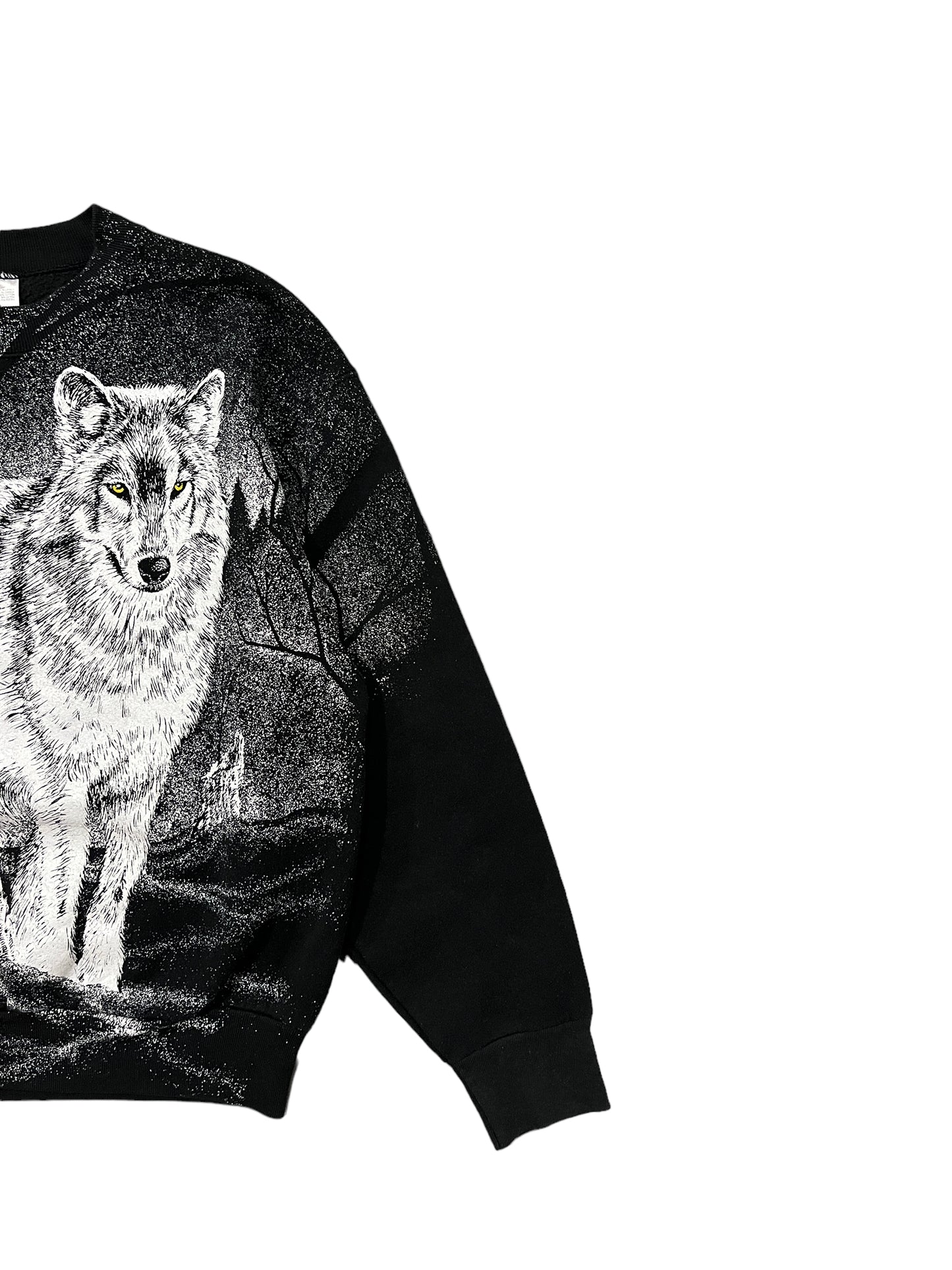 Vintage AOP Nature Wolf Sweater