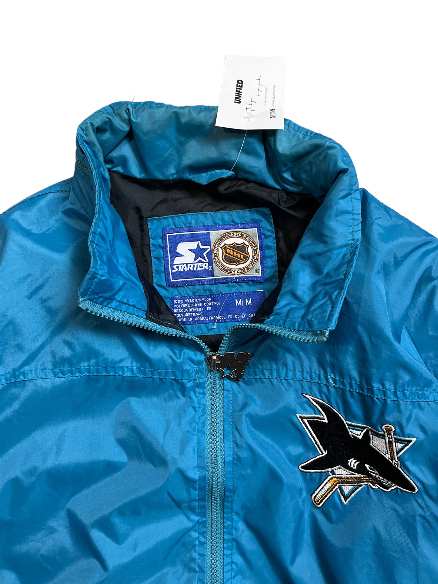 Vintage Starter San Jose Sharks Windbreaker Jacket