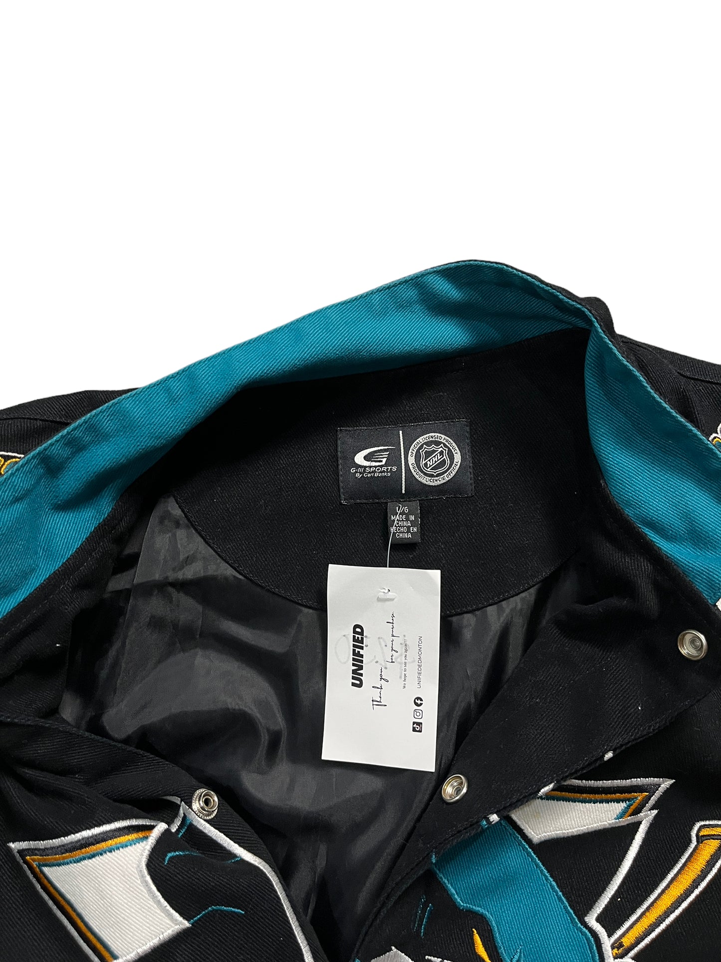 Rare Vintage San Jose Sharks G-III Jacket