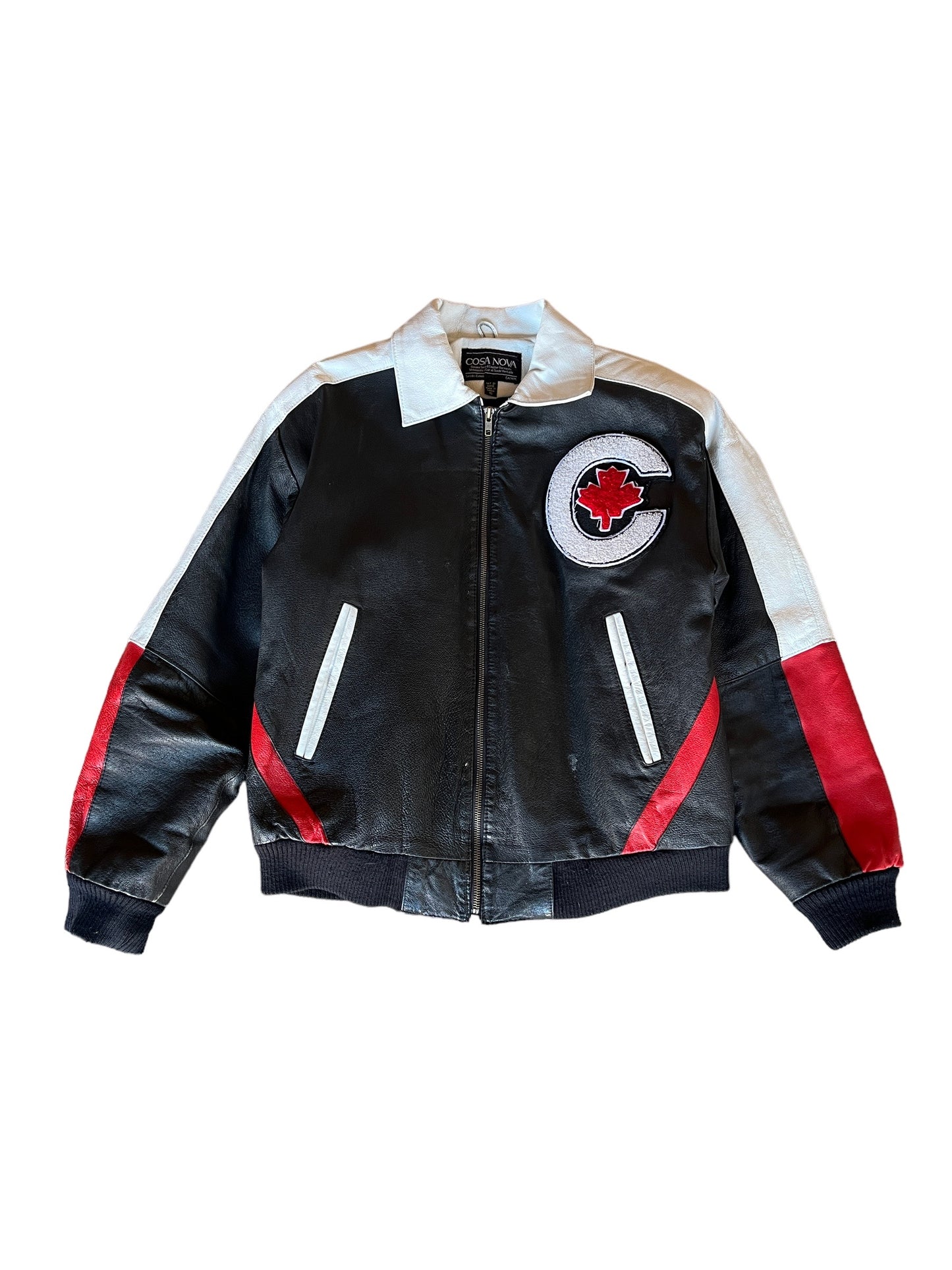 Rare Vintage 90's Casa Nova Canada Leather Jacket