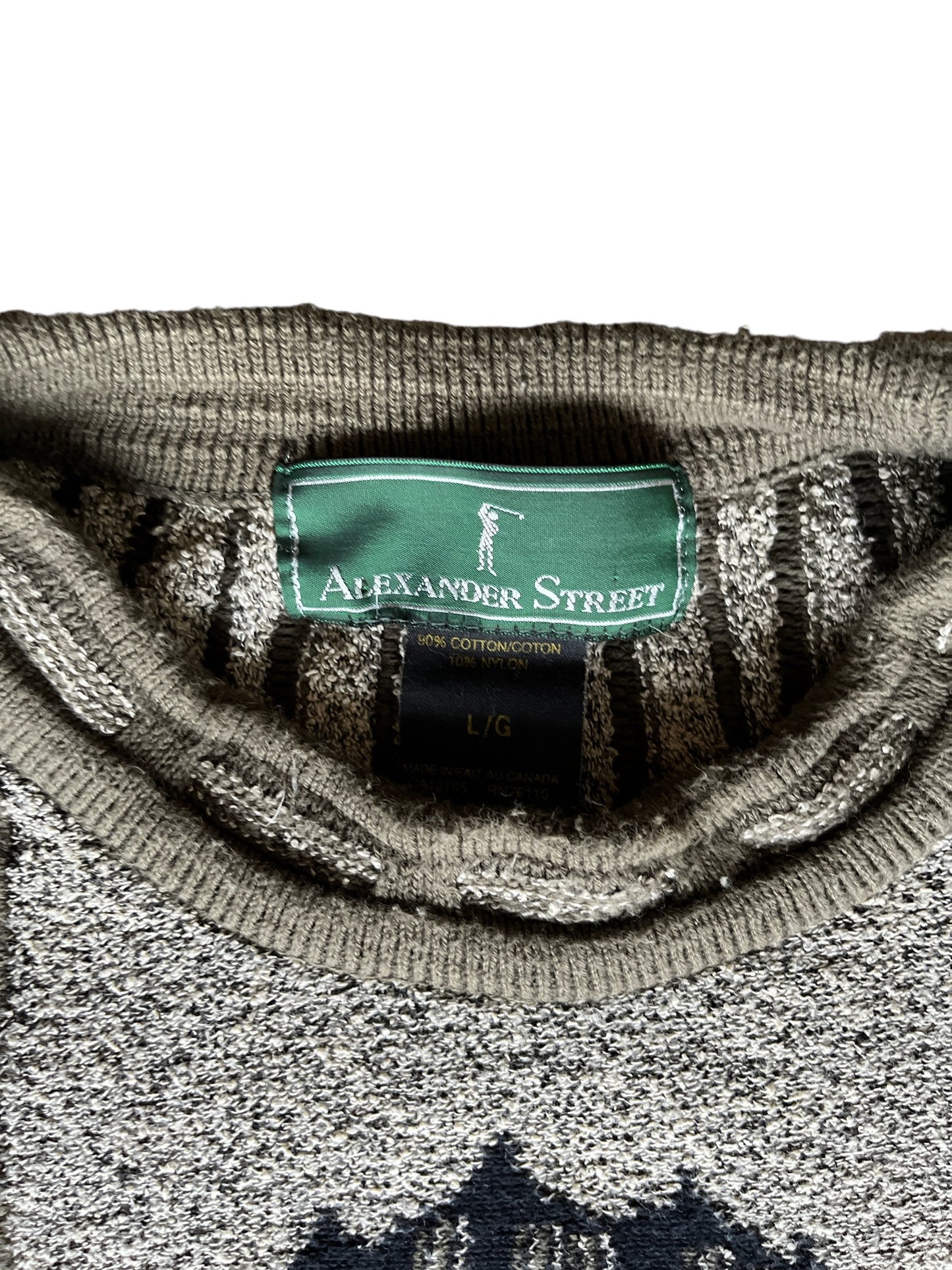 Vintage "Alexander Street" Knit Sweater