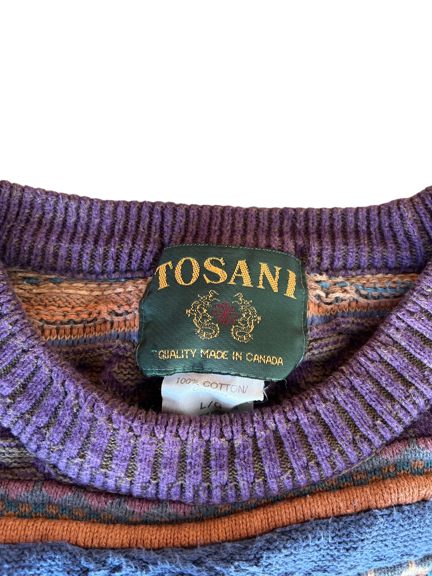 Vintage Tosani 3D Knit Sweater