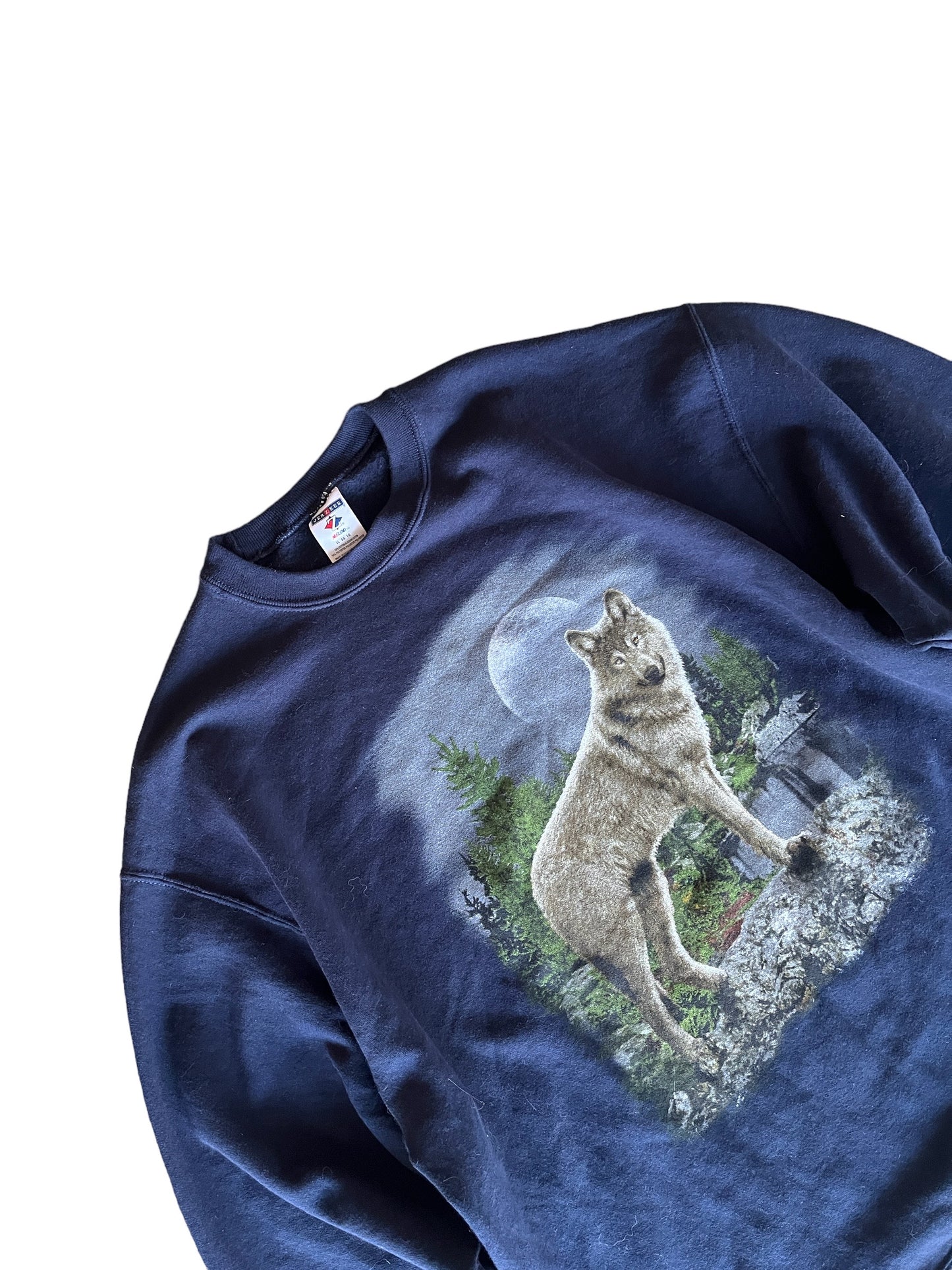 Vintage Nature Wolf Sweater