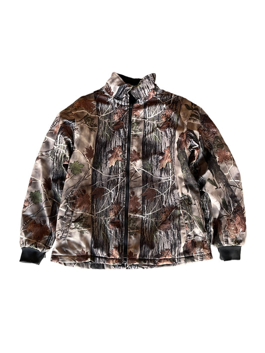 Vintage Camo Tree Puffer Jacket