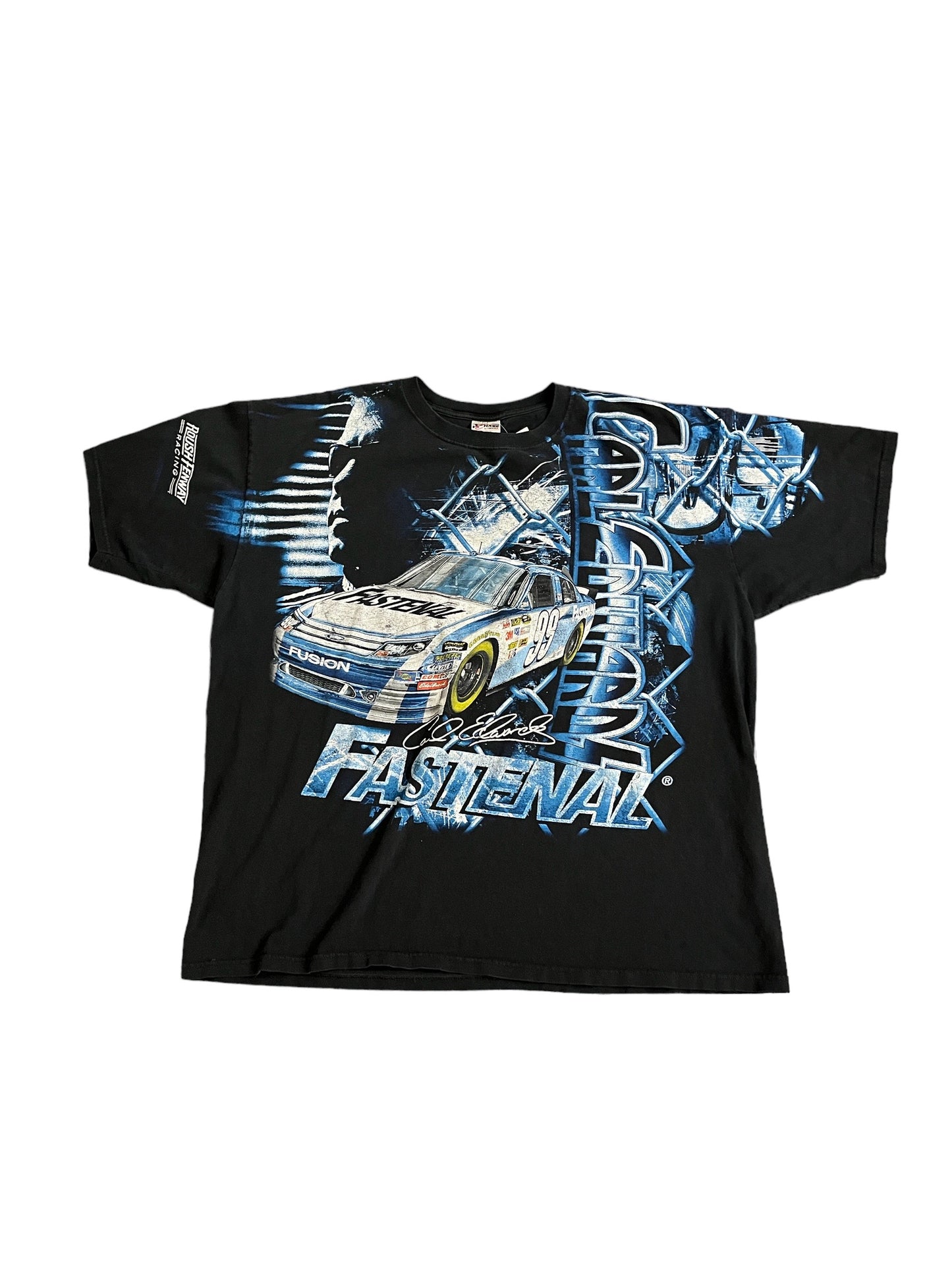 Vintage Nascar Carl Edwards Fastenal AOP Tee