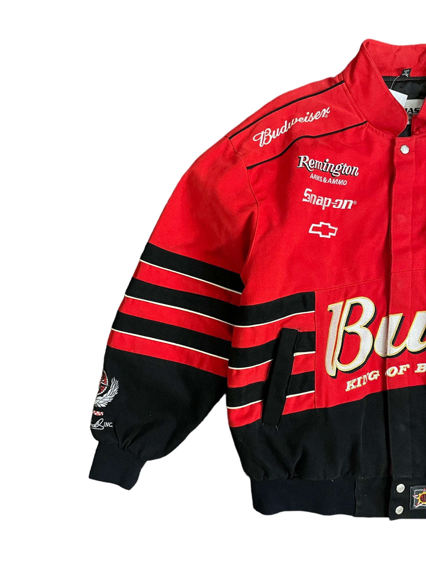 Vintage Nascar Budweiser "King Of Bud" Racing Jacket