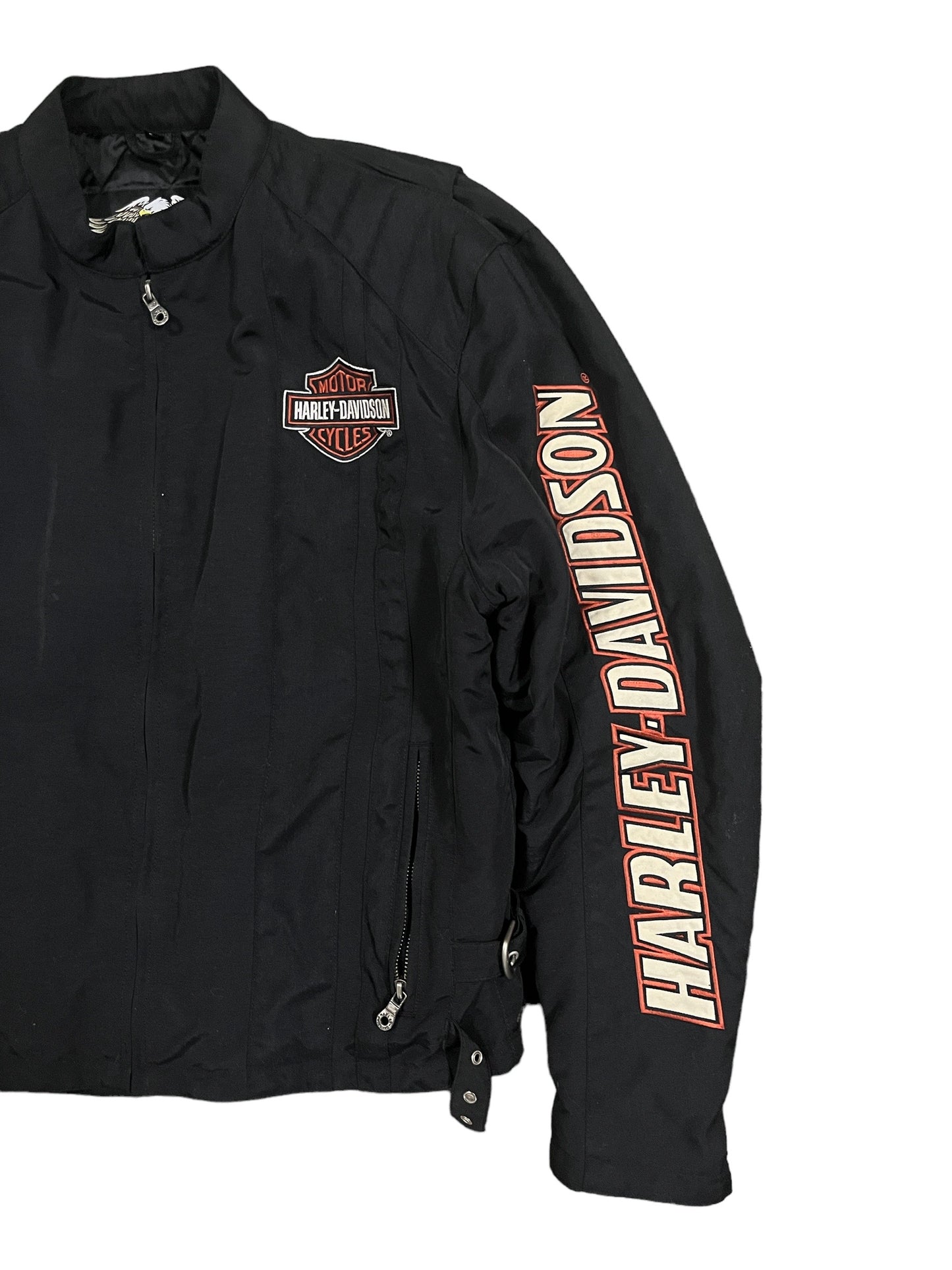 Vintage Y2k Harley Davidson Motorcycle Biker Jacket