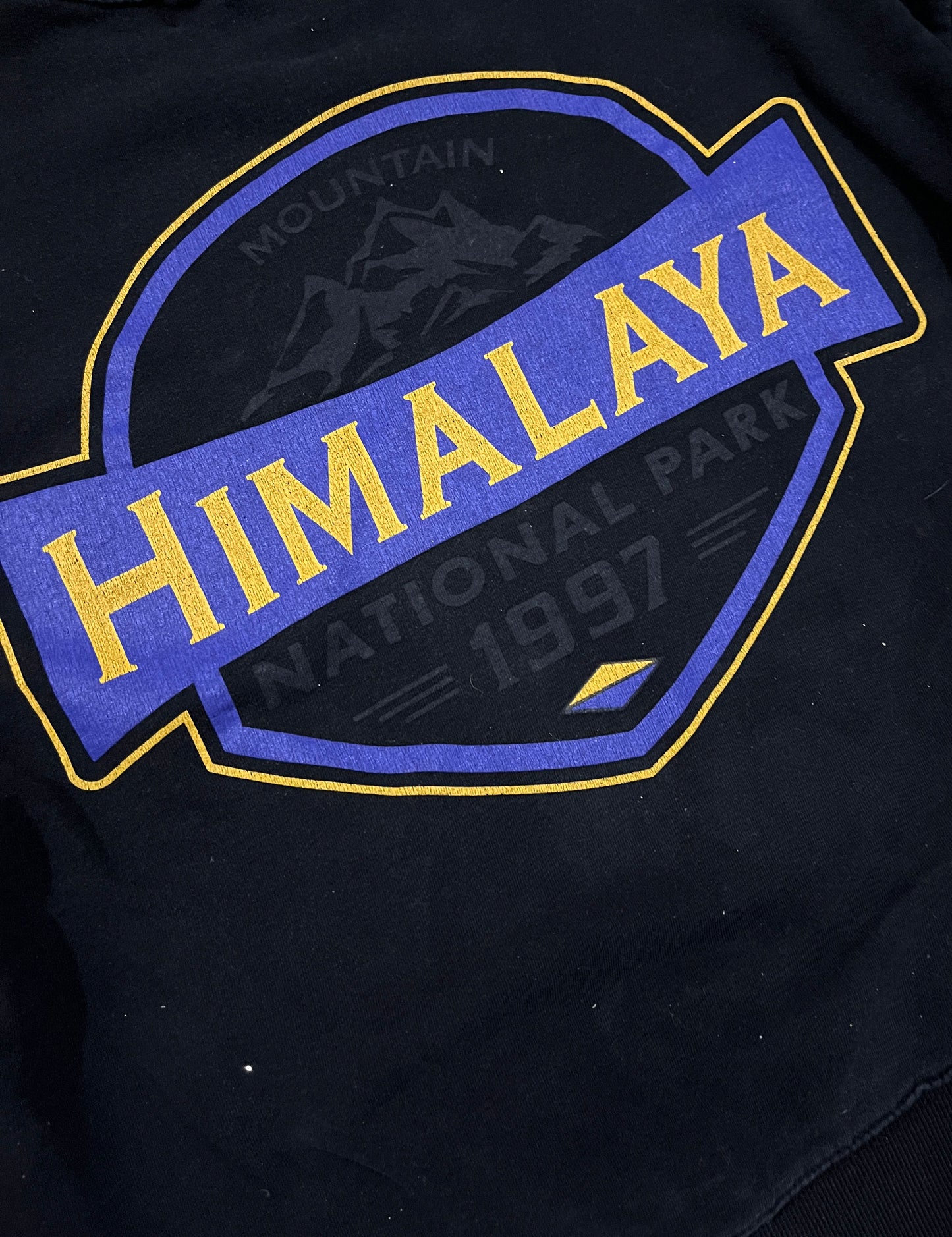 Vintage Heavyweight Himalaya National Park Sweatshirt Black