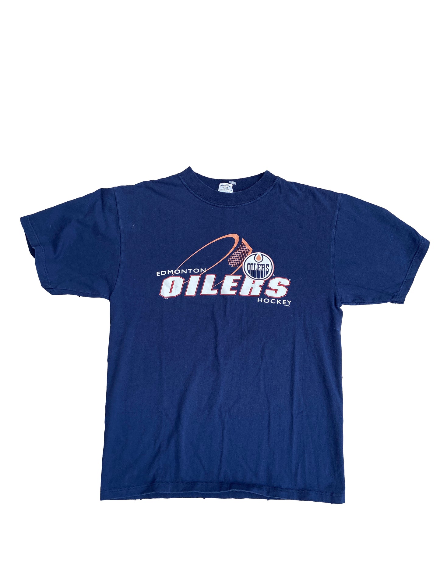 Vintage Edmonton Oilers Tee Blue