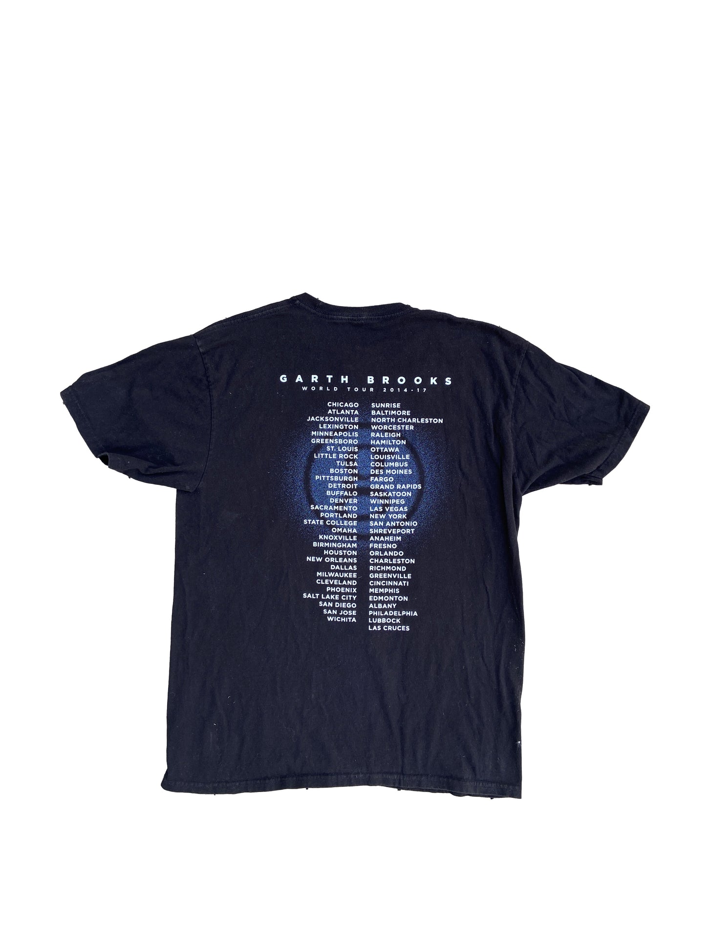 Garth Brooks 2014-2017 Country Cowboy World Tour Tee Black