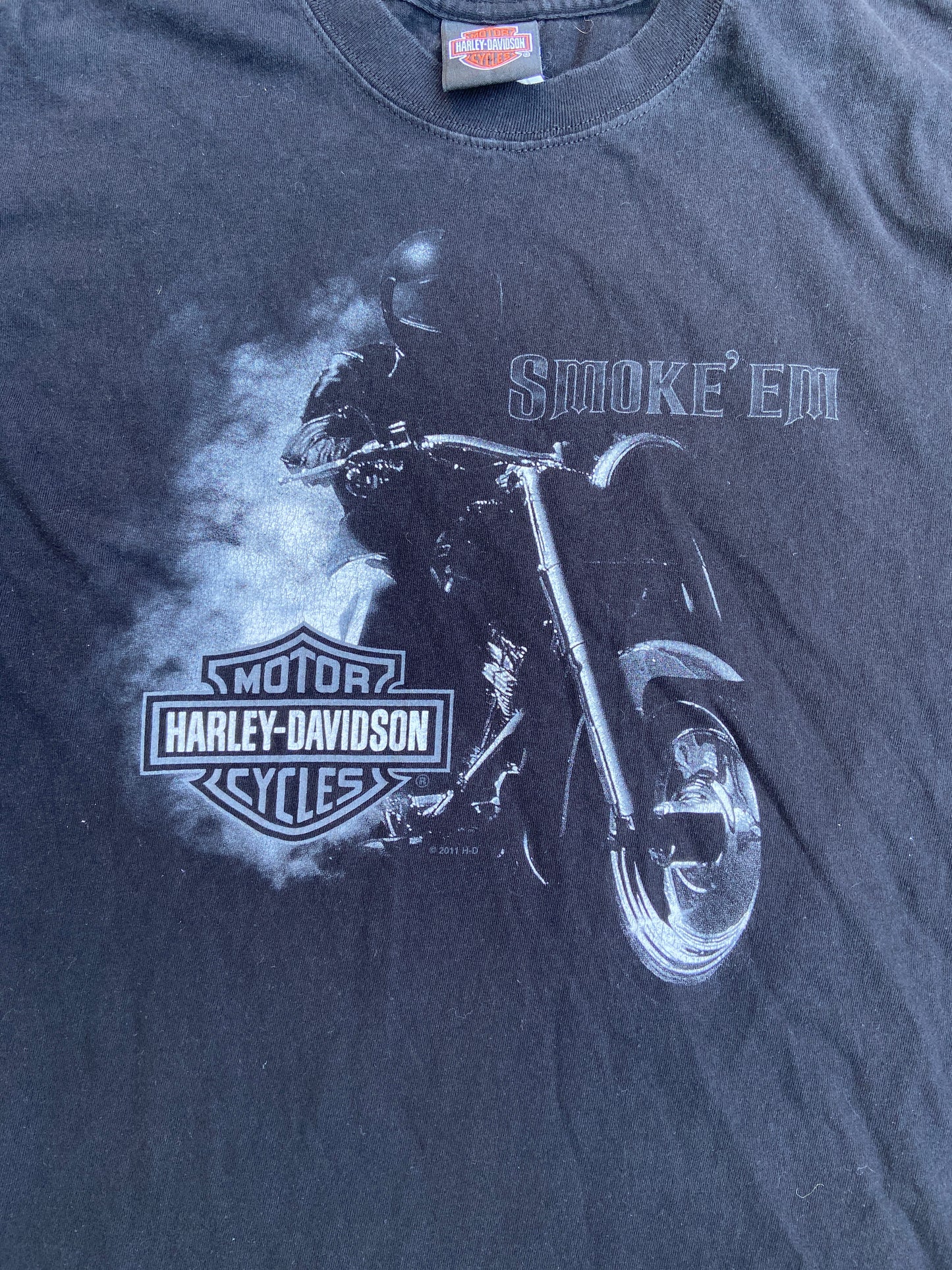 Vintage Harley Davidson "Gasoline Alley" Tee Black