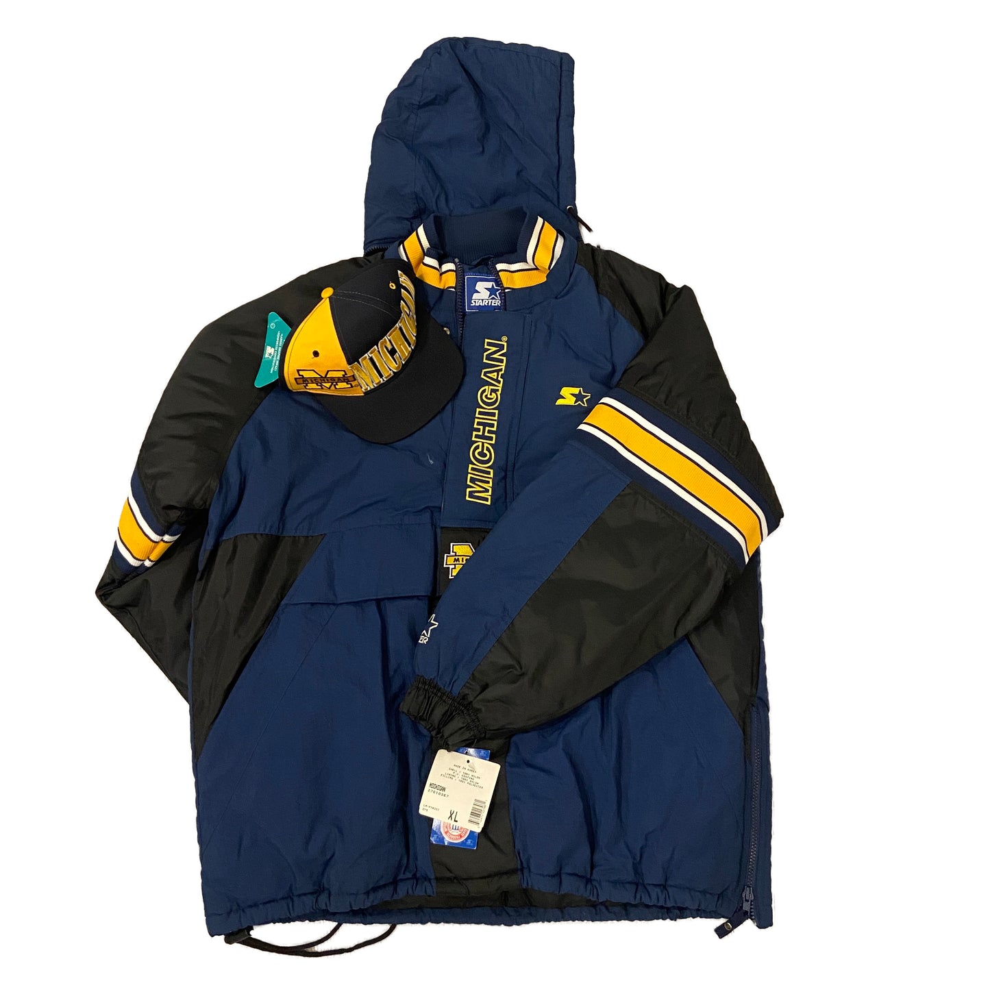 Michigan Starter Pro-Line Half-Zip Jacket