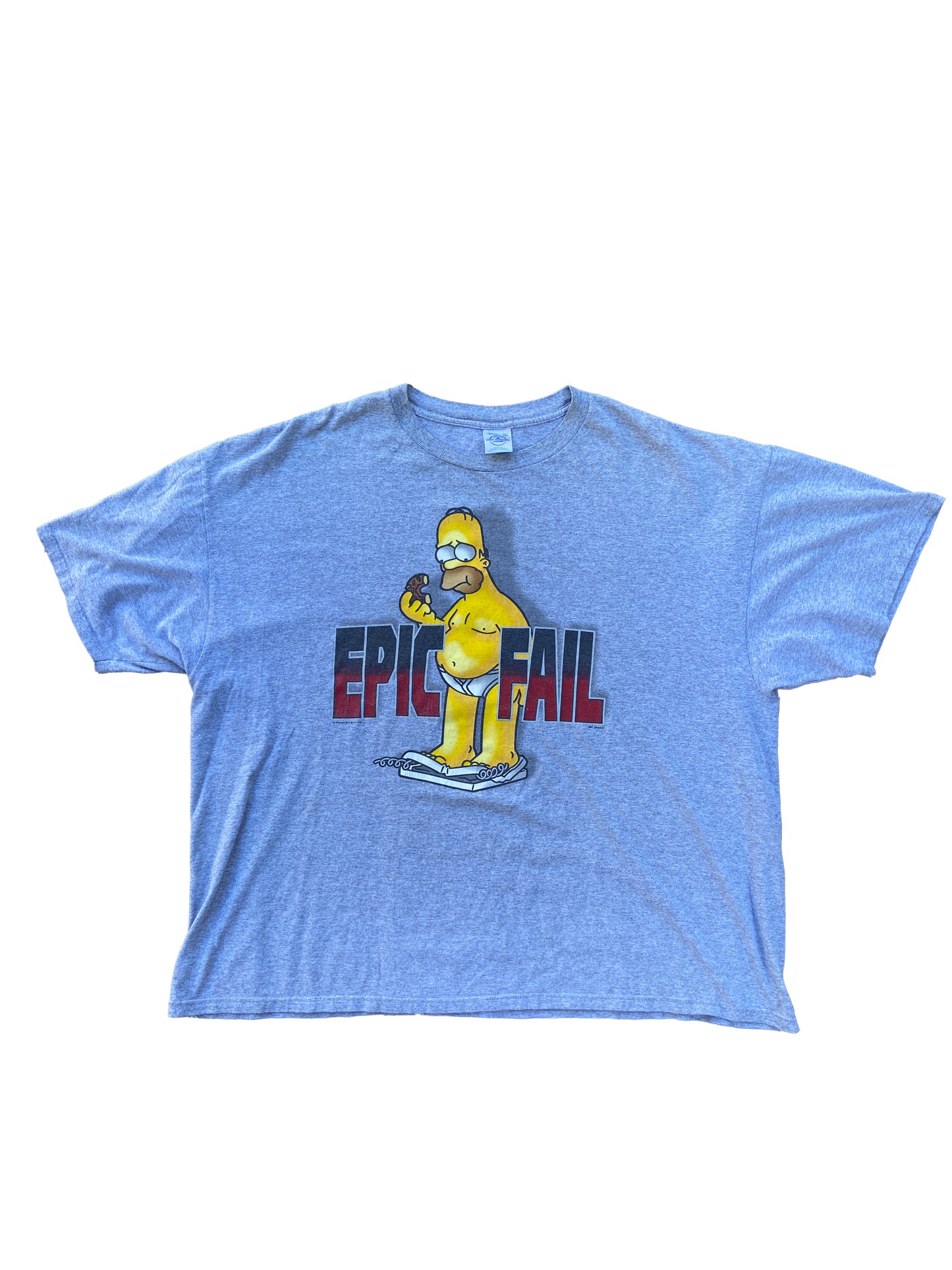 The Simpsons Homer Scale Epic Fail Tee Grey