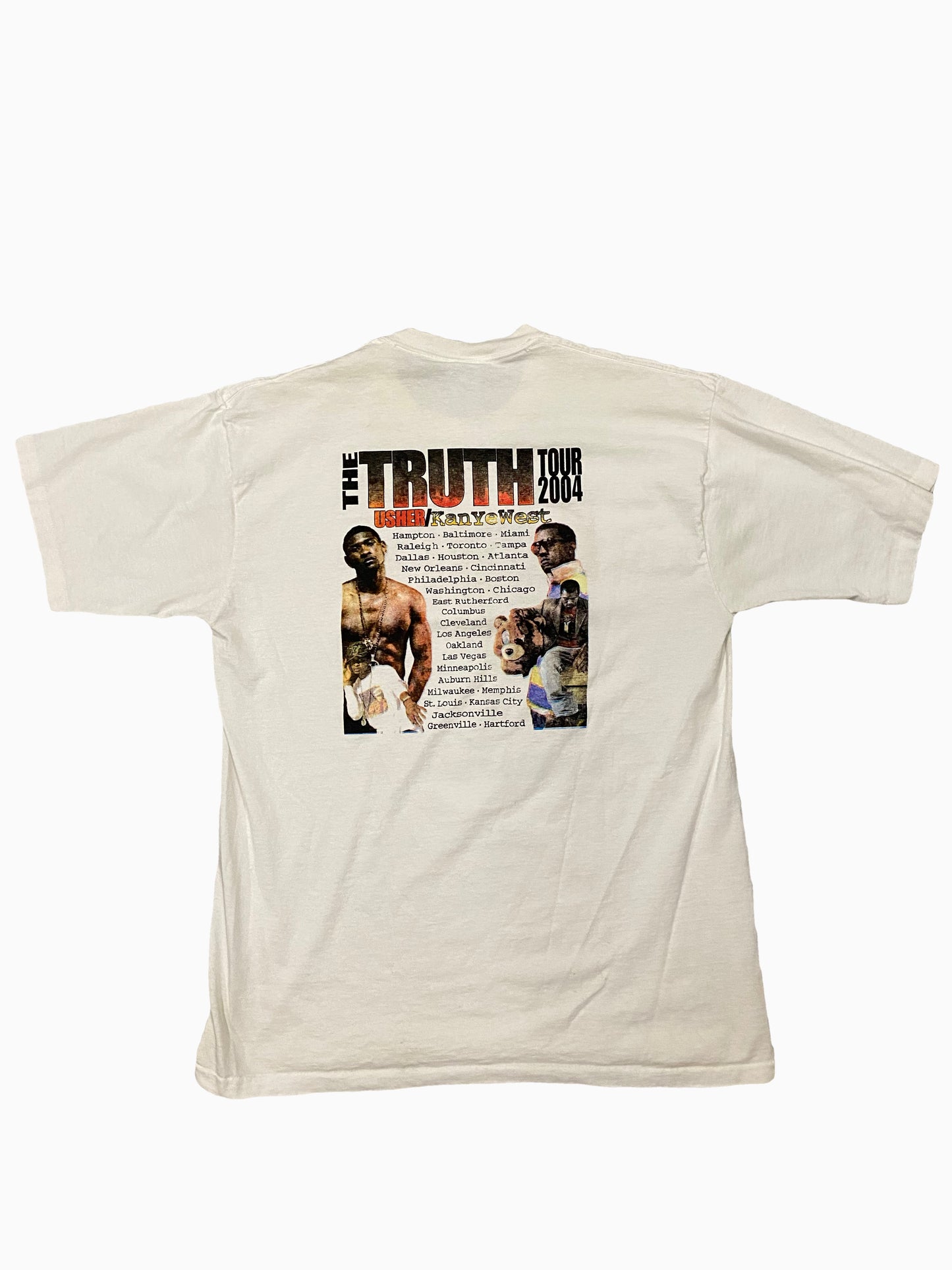 Usher x Kanye 2004 Tour Vintage Tee White