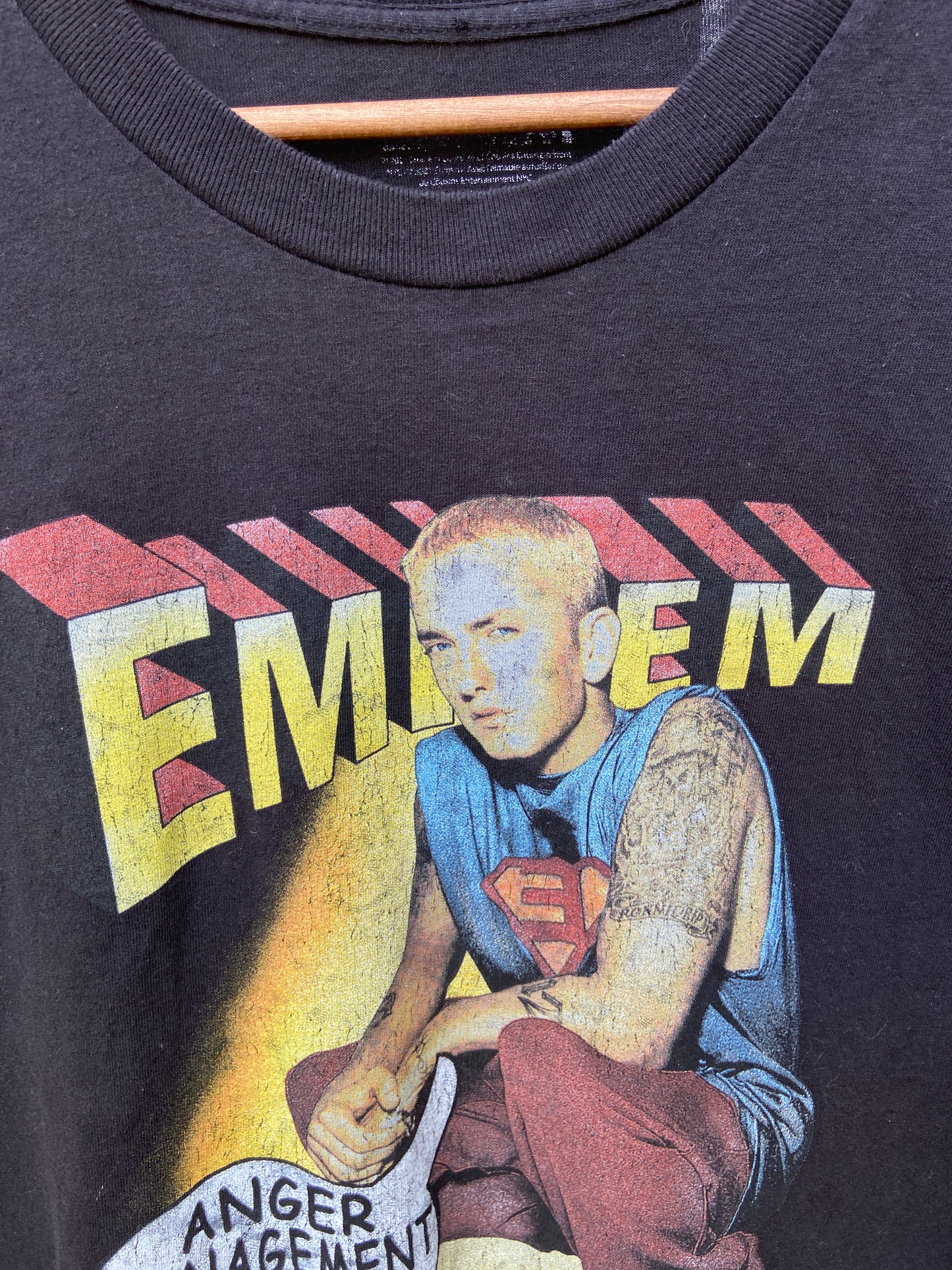 Rare Vintage 2002 Eminem Anger Management Tour Tee Black