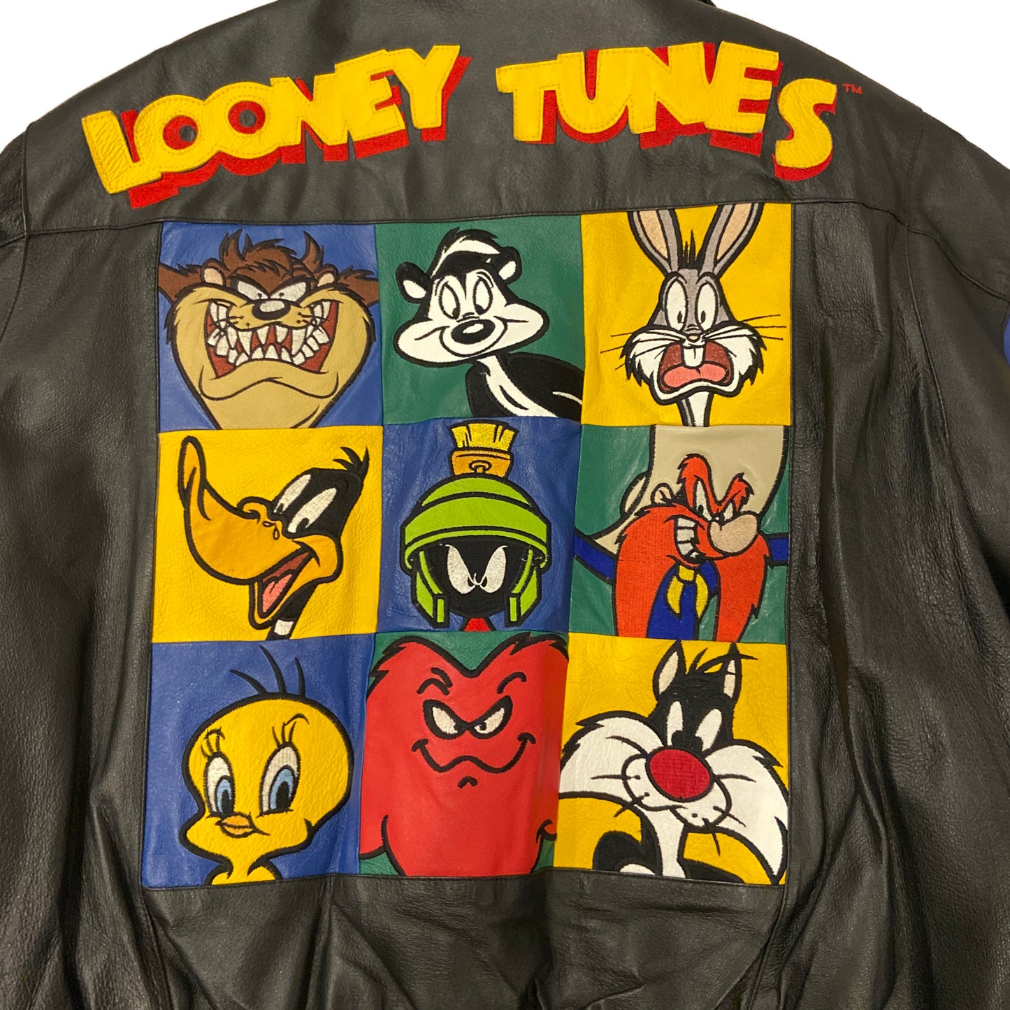 Vintage 90's Looney Tunes Leather Jacket